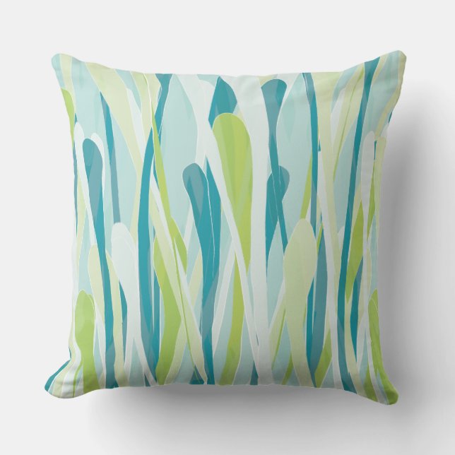 Funky Fresh Grasses Design Pillow (Front)
