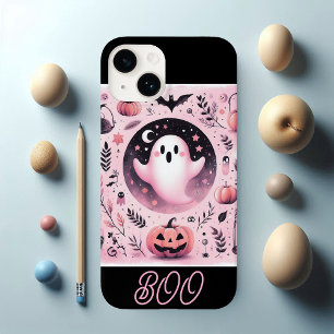 Funky Friendly Boo Spooky Jack O Lanterns Pastel iPhone 14 Case