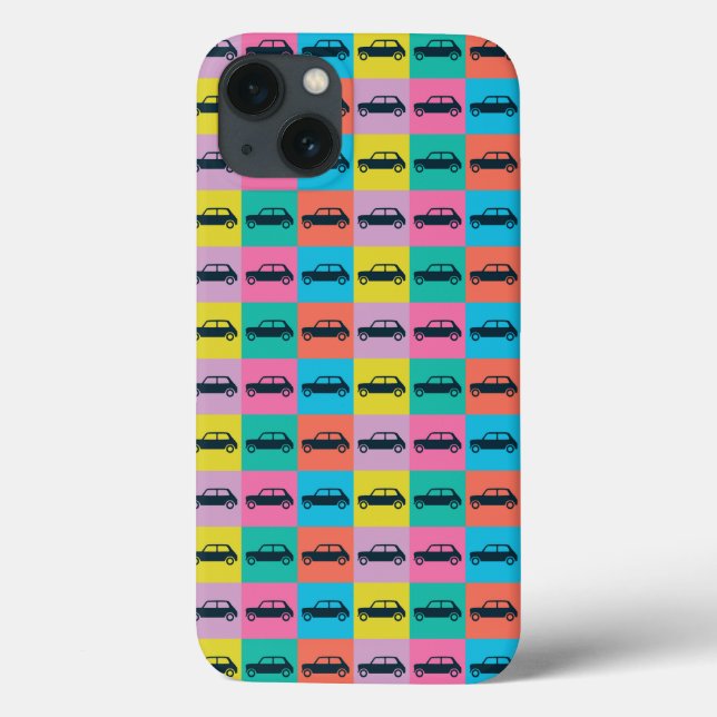 Funky Fun Chequerboard Mini Cooper Case-Mate iPhone Case (Back)
