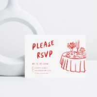 Funky Fun Modern Retro QR Code Wedding