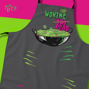 Funky Funny Woking Dead Dad Pun  Apron