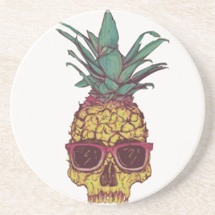 Funky Geek Cool Pineapple Punk Coaster