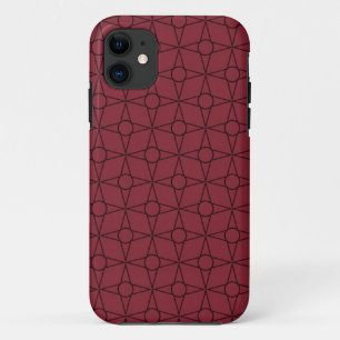 Funky Geometric BT iPhone 5 Case, Maroon Case-Mate iPhone Case
