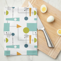 Funky Geometric Flowchart Mid Century Pattern