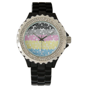 Funky Geometric Mod Abstract Polygender Pride Flag Watch