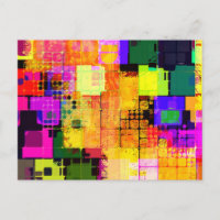 Funky Geometric Multicolored Design