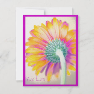 Funky Gerbera Invitation