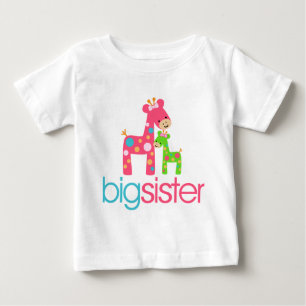 Funky Giraffe Big Sister Tshirt