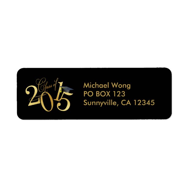 Funky Gold Class of 2015 Graduation (Front)