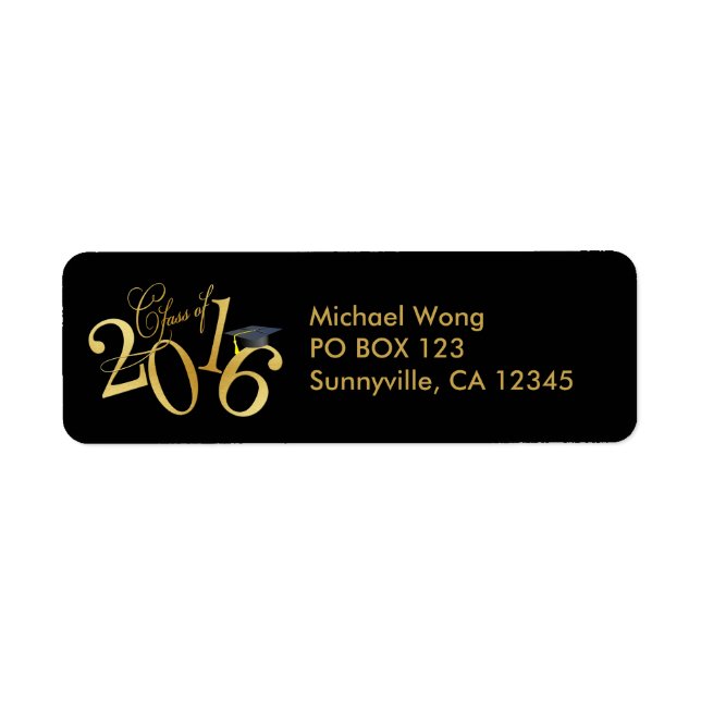 Funky Gold Class of 2016 Graduation (Front)