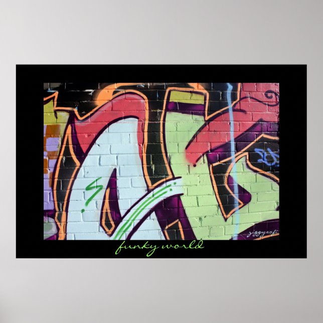 funky graffiti poster (Front)