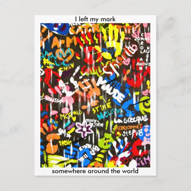 funky graffitis postcard (Front)