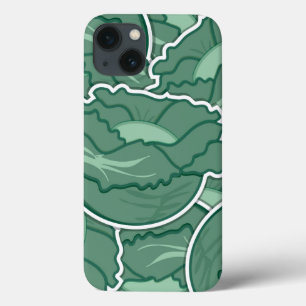 Funky green cabbage iPhone 13 case