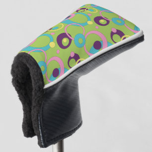 Funky Green Circles Putter Cover