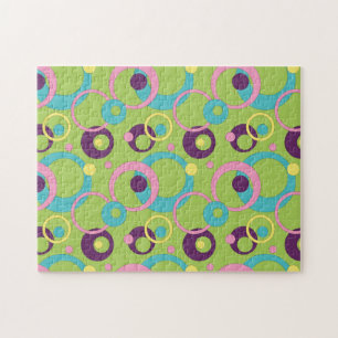 Funky Green Circles Puzzle