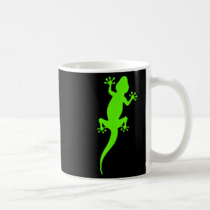 Funky Green Climbing Gecko Coffee Mug