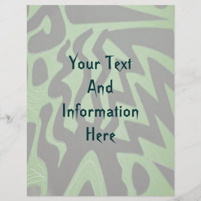 Funky Green Flyer (Front)