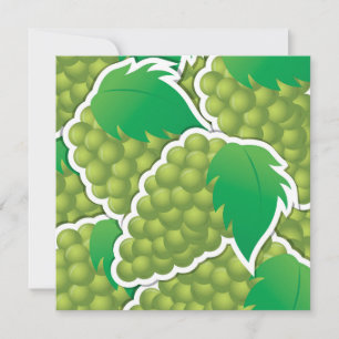 Funky green grapes