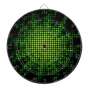 funky green polka dots light abstract dartboard