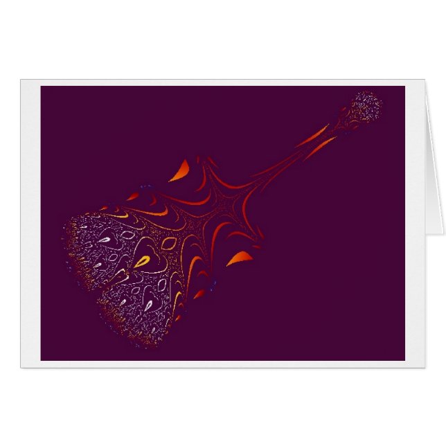 Funky Guitar Card (Front Horizontal)