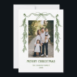 Funky Hand Drawn Whimsical Retro Christmas 2 Photo Holiday Card<br><div class="desc">You can change the colour of the "Merry Christmas" words. You can do it in the Zazzle editor,  feel free to contact me if you need details on how to do it,  or if you need any other help or new item. I respond soon.</div>