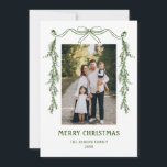 Funky Hand Drawn Whimsical Retro Christmas 2 Photo Holiday Card<br><div class="desc">You can change the colour of the "Merry Christmas" words. You can do it in the Zazzle editor,  feel free to contact me if you need details on how to do it,  or if you need any other help or new item. I respond soon.</div>