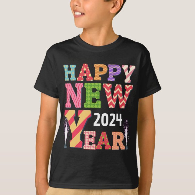 Funky happy new year  T-Shirt (Front)