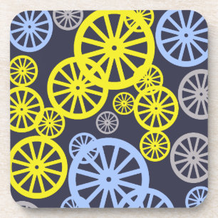 Funky Happy Wheel Circle Pattern Product Coaster