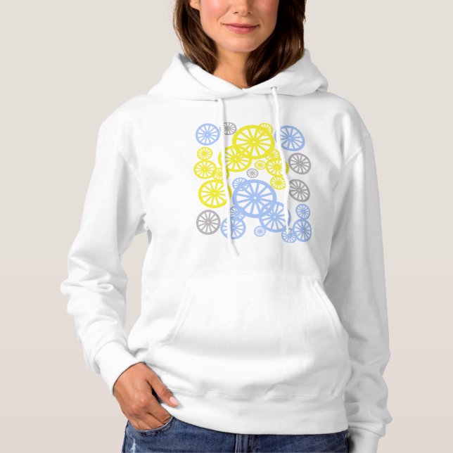 Funky Happy Wheel Circle Pattern Product Hoodie (Front)