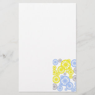 Funky Happy Wheel Circle Pattern Product Stationery