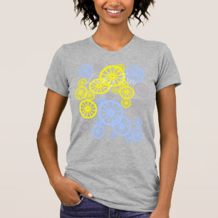 Funky Happy Wheel Circle Pattern Product T-Shirt