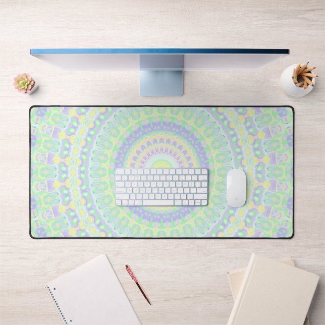 Funky Hippie Mandala  Desk Mat (Office 1)