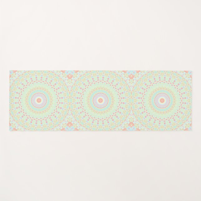 Funky Hippie Mandala  Yoga Mat (Front (Horizontal))
