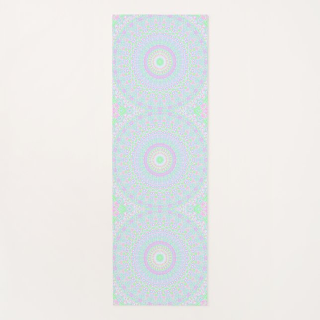 Funky Hippie Mandala  Yoga Mat (Front)