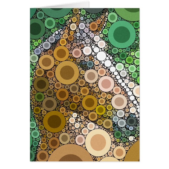 Funky Horse Circles Bubbles Modern Art (Front)