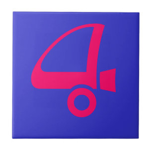 Funky House Numbers Tile