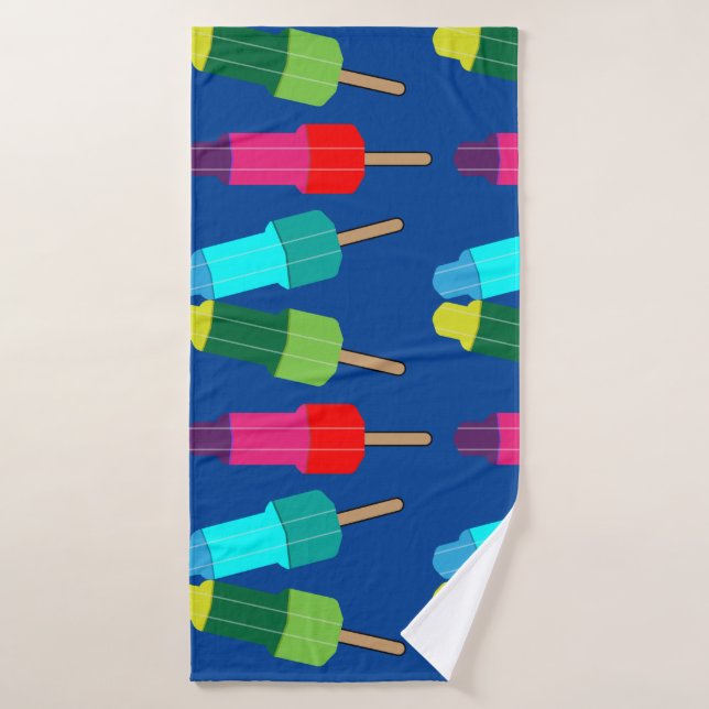 Funky Ice-Cream Pattern | Ice-Cream Graphic Duvet  Bath Towel (Bath Towel)