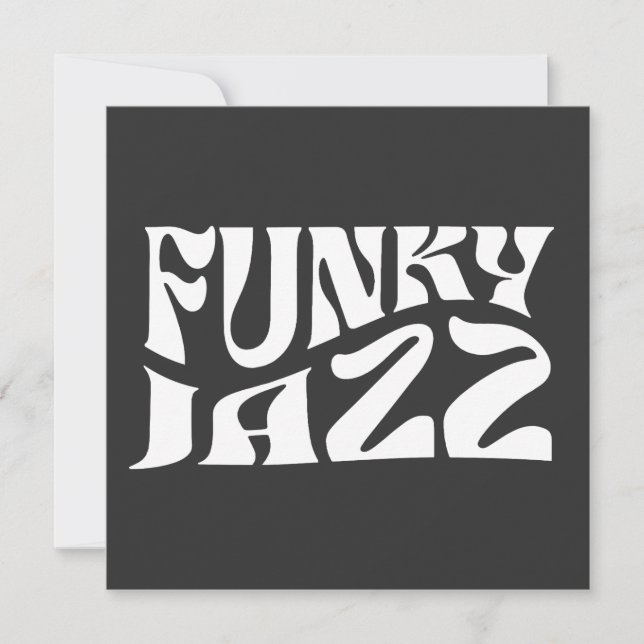 Funky Jazz Music Bold Typography (Front)