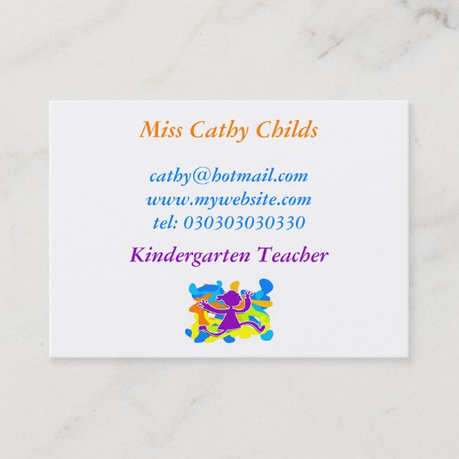 Funky Kid, Business Card (Front)