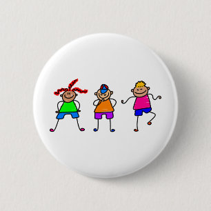 Funky Kids 6 Cm Round Badge