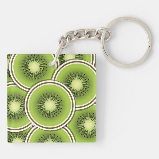 Funky kiwi fruit key ring (Back)