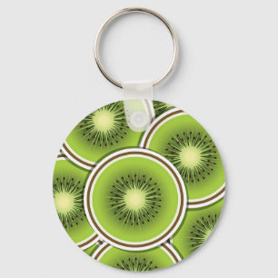 Funky kiwi fruit key ring