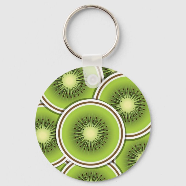 Funky kiwi fruit key ring (Front)