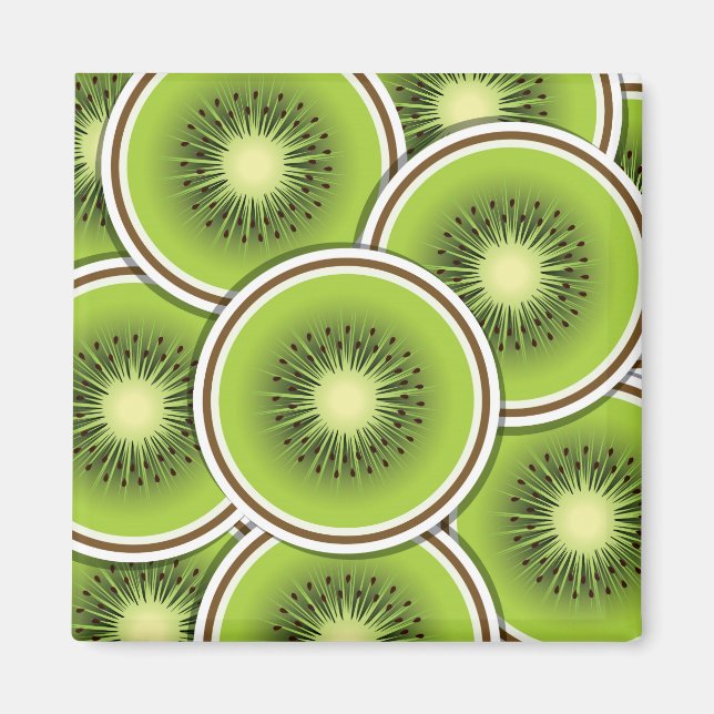 Funky kiwi fruit magnet (Front)