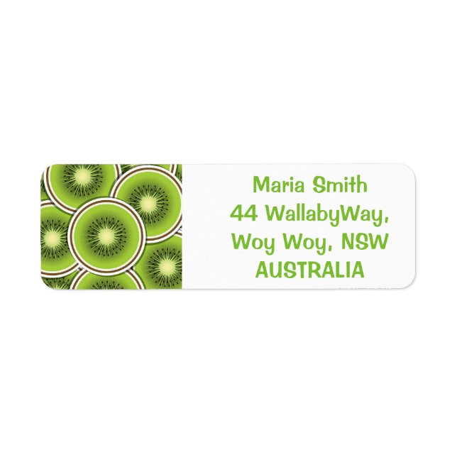 Funky kiwi fruit slices (Front)