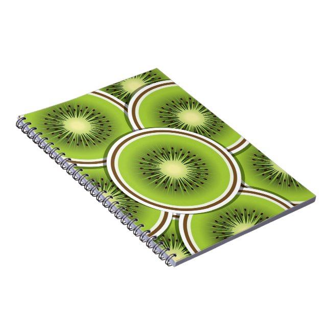 Funky kiwi fruit spiral notebook (Right Side)
