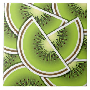 Funky kiwi fruit wedges tile