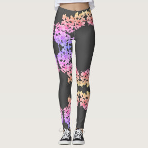 Funky Kudu Lily Flowers Print Leggings