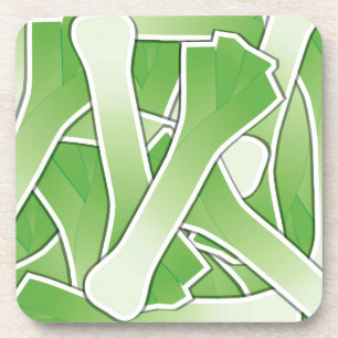 Funky leek coaster