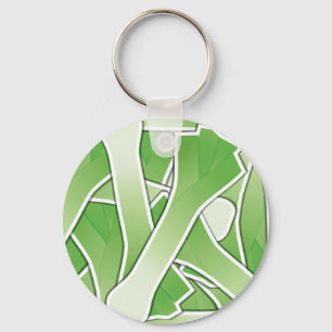 Funky leek key ring